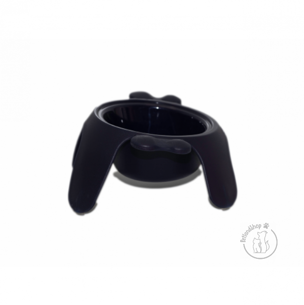 csúszásgátló, kutya, macska, etető, itató, tál, sötétékék