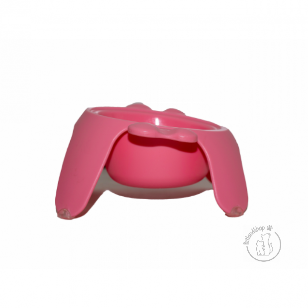 csúszásgátló, kutya, macska, etető, itató, tál, rózsaszín