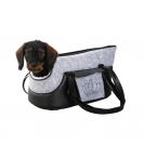 kisállat, szürke, hordozó, táska